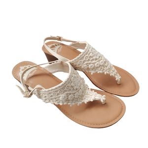 Fergalicious Calmly Cream Crochet Wedge Sandals